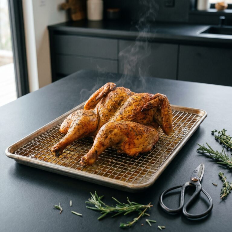Best Spatchcock Chicken Recipe: Coco Reviewed 8. Three Earned the Stamp.