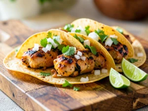 Crispy Seared Chicken Tacos on the Blackstone Griddle