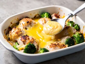 Cheesy Cheddar Chicken Casserole Bake (Crispy Panko Topping and Tender Chicken)