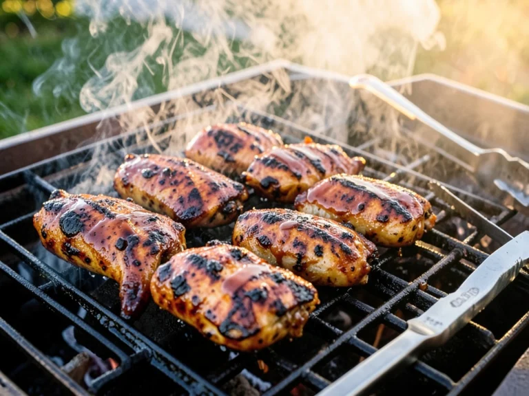 Crispy Charred Grilled Chicken Wings