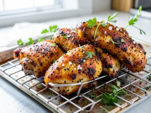 Extra Crispy Oven Chicken Wings with Baking Powder
