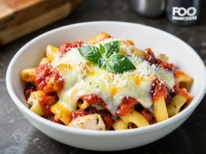 Slow Cooker Baked Ziti with Chicken (Tender Shredded Chicken in Rich Marinara)