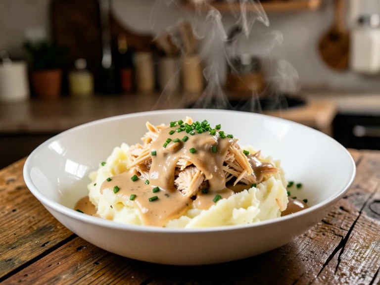 Crockpot Shredded Chicken with Cream of Chicken Soup