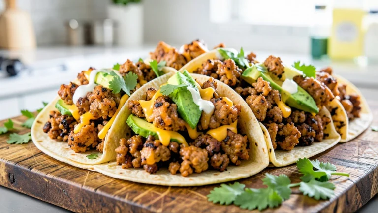 Crispy Smash Ground Chicken Tortillas