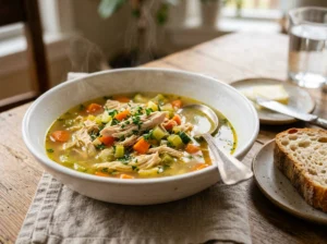Rich Golden Instant Pot Chicken Stock (Rotisserie Bone Broth)