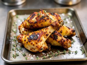 Crispy Baked Chicken Drumsticks (400°F Oven Method, Golden Herb Crust)
