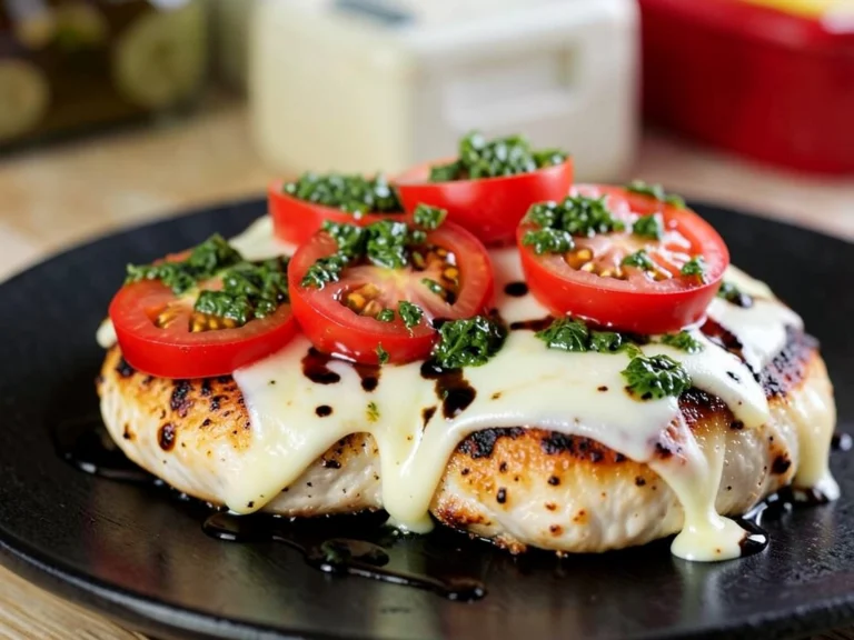 15-Minute Skillet Chicken Caprese (Pesto, Tomato & Balsamic)